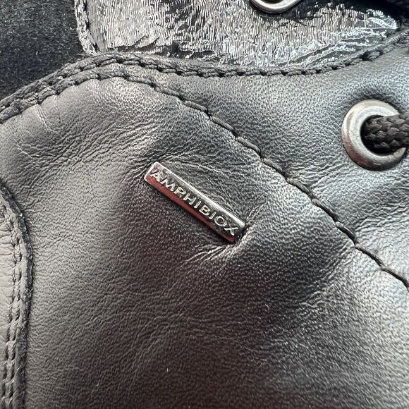 Geox Nevegal Abx Woman Combat Boots In Black Size 7 - Picture 8 of 11